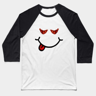 Croissant & Smile (in the shape of a face) Baseball T-Shirt